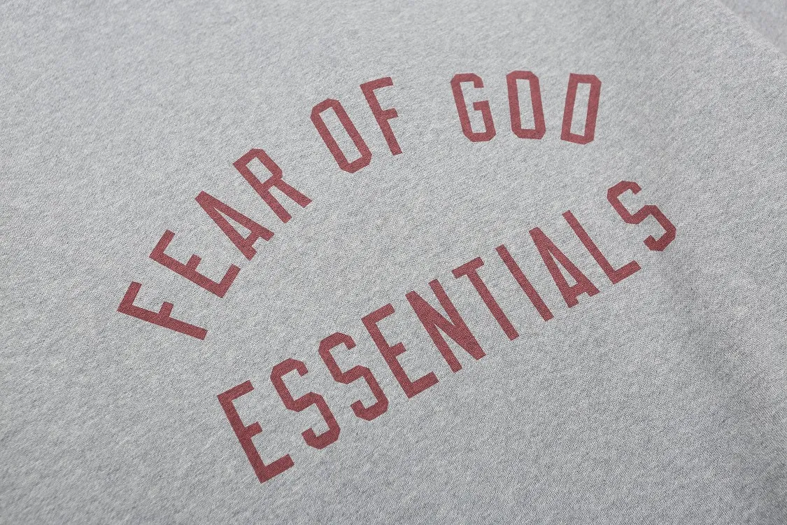 Fear of God Essentials Fall 24 BACK TO SCHOOL Series Fleece Crewneck Logo ：Y # ：Black Gray White Sizes：S M L XL